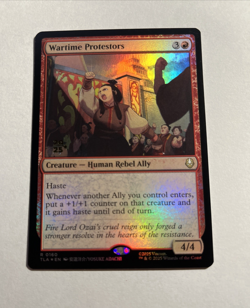Wartime Protestors - Prerelease Foil MTG Plus Bonus Card!!! - Image 1