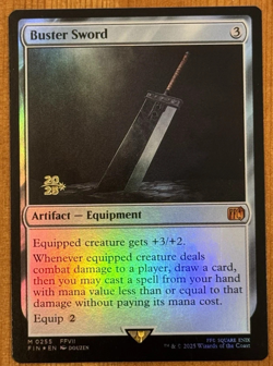 MTG Final Fantasy Prerelease Foil Buster Sword (NM) - Image 1