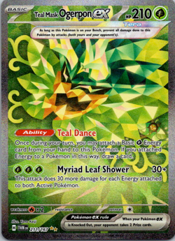 Teal Mask Ogerpon ex 211/167 - Pokemon TCG Twilight Masquerade - SIR NM - Image 1