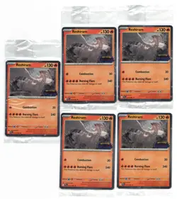 Pokemon Phantasmal Flames Reshiram 017/094 Promo Stamped Sealed 5x lot - Image 1