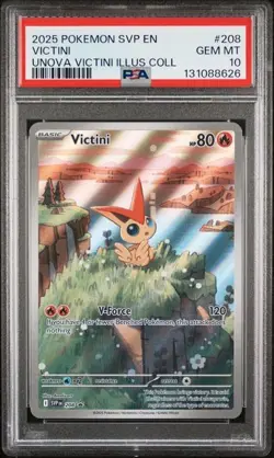 PSA 10 - 2025 Pokemon Unova VICTINI Illusion Collection Box #208 (8626) - Image 1