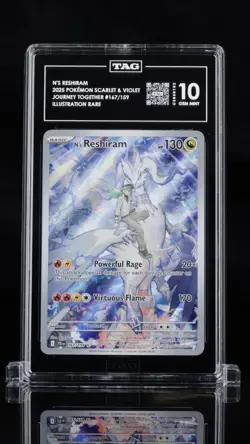 TAG 10 N's Reshiram 167/159 Illustration Rare Journey Together Pokemon Gem Mint - Image 1