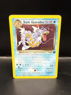 Pokemon Vintage Dark Gyarados 8/82 Holo Team Rocket Prerelease Promo WOTC BE - Image 1