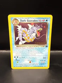 Pokemon Vintage Dark Gyarados 8/82 Holo Team Rocket Prerelease Promo WOTC BE - Image 2