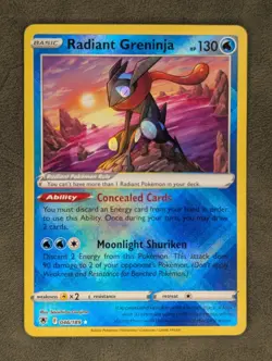 Radiant Greninja 046/189 Pokemon TCG Radiant Rare Astral Radiance Near Mint - Image 2