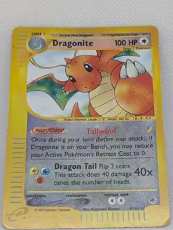 Dragonite 009/165 Expedition Base Set Reverse Holo Rare Pokemon TCG Nintendo - Image 3
