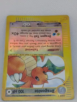 Dragonite 009/165 Expedition Base Set Reverse Holo Rare Pokemon TCG Nintendo - Image 4