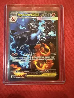 Mega Charizard X EX SIR 125/094 Phantasmal Flames Pokemon TCG PSA 10 Worthy! - Image 1