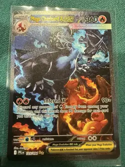 Mega Charizard X EX SIR 125/094 Phantasmal Flames Pokemon TCG PSA 10 Worthy! - Image 2