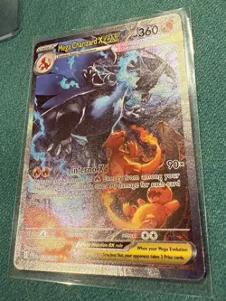 Mega Charizard X EX SIR 125/094 Phantasmal Flames Pokemon TCG PSA 10 Worthy! - Image 3