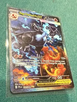 Mega Charizard X EX SIR 125/094 Phantasmal Flames Pokemon TCG PSA 10 Worthy! - Image 4