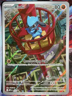 Riolu - 010 (Pokemon Center Exclusive) 010 Me: Mega Evolution Promo Holo - Image 1