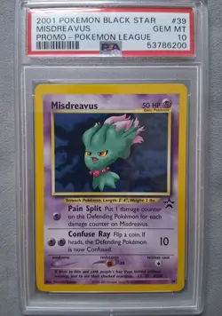 Misdreavus #39/53 BLACK STAR PROMO PSA 10 *POP 240*Pokemon TCG Vintage - Image 1