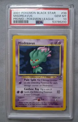 Misdreavus #39/53 BLACK STAR PROMO PSA 10 *POP 240*Pokemon TCG Vintage - Image 2