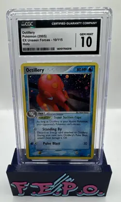 2005 Pokemon Unseen Forces Holo Octillery 10/115 CGC 10 - Image 1