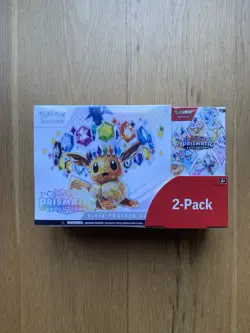 Pokemon TCG Prismatic Evolutions Costco 2 Pack ETB & Booster Bundle Sealed New - Image 1