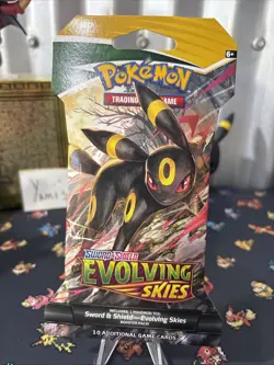 Pokemon Evolving Skies Sleeved Booster Umbreon New Sealed Well Kept Pack Wow - Image 2