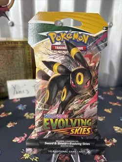 Pokemon Evolving Skies Sleeved Booster Umbreon New Sealed Well Kept Pack Wow - Image 3
