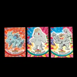 2000 Pokemon Topps #30 Nidorina #66 Machop #68 Machamp TV Animation Edition Exc - Image 1