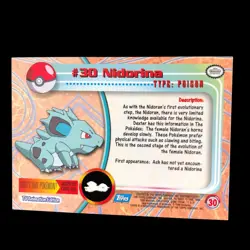 2000 Pokemon Topps #30 Nidorina #66 Machop #68 Machamp TV Animation Edition Exc - Image 3