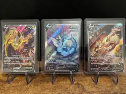 Pokemon SWSH Black Star Promo Alt Art V Trio - Vaporeon, Jolteon, Flareon - NM - Image 1