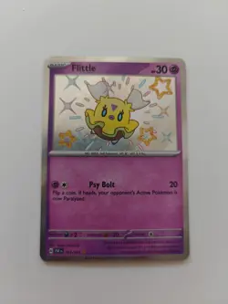 Pokemon TCG Flittle Scarlet & Violet: Paldean Fates 164/091 Holo Shiny Rare - Image 1