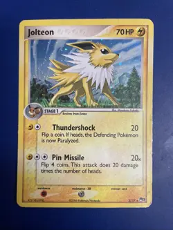 Jolteon 3/17 Pokemon TCG POP Series Promos 3 Holo Holo Rare HP - Image 1