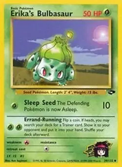 Pokemon Erika's Bulbasaur (39/133) Gym Challenge LP - Image 1
