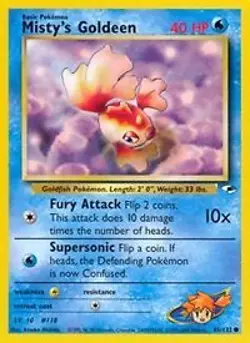 Pokemon Misty's Goldeen (85/133) Gym Heroes LP - Image 1