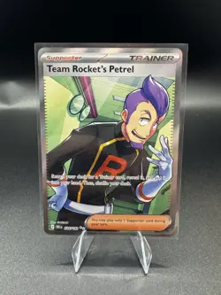 Pokemon TCG Trainer Team Rocket's Petrel 226/182 Ultra Rare Holo Destined Rivals - Image 1