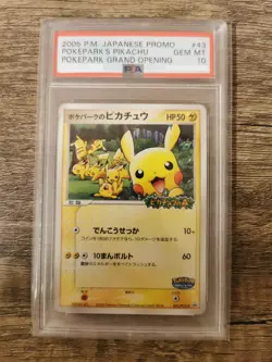Pokemon PokePark's Pikachu Grand Opening Japanese Promo 043/PCG-P PSA 10 POP 130 - Image 2