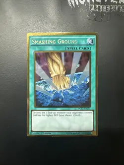 YUGIOH SMASHING GROUND GOLD RARE PGL2-EN075 1ST EDITION - Image 1