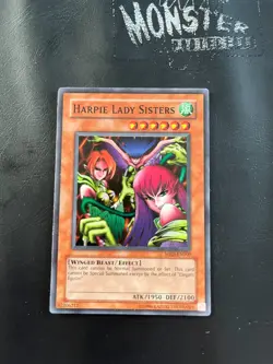 YUGIOH HARPIE LADY SISTERS SUPER RARE MRD-EN009 ORIGINAL NOT REPRINT - Image 1