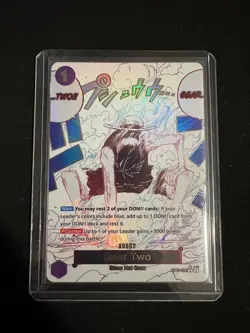 One Piece Gear Two (Alternate Art) OP11-080 A Fist of Divine Speed Foil - Image 1