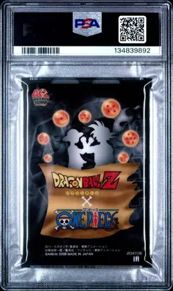 PSA 9 - Son Goku & Monkey D. Luffy #001 Dragon Ball x One Piece Jump 40th Gumica - Image 2