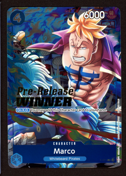 Marco P-071 Pre-Release Winner Stamped One Piece OP08 English - NM - Image 1