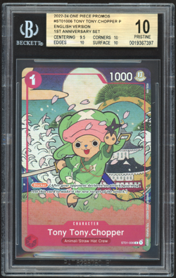 BGS 10 - Tony Tony Chopper ST01-006 Promo One Piece English 1st Anniversary Set - Image 1