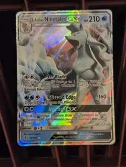 Alolan Ninetales GX 22/145 Guardians Rising Ultra Rare Holo Pokemon Card - Image 1