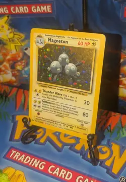Pokemon Magneton Base Set Rare Holo Card 9/102 TCG VGC - Image 1