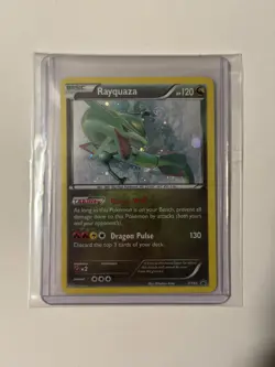 Pokemon TCG Rayquaza XY64 Promo Holo Card - SWIRL! - MP/HP Condition! - Image 1