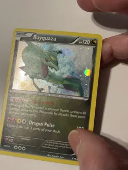 Pokemon TCG Rayquaza XY64 Promo Holo Card - SWIRL! - MP/HP Condition! - Image 3