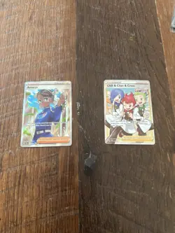Pokemon TCG Full Art Trainers 2 Card Lot Chili & Silan & Cress Amarys NM - Image 1