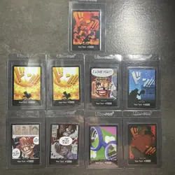 One Piece Don Card Foil Lot Of 9 Cards In Excellent Condition - Image 1