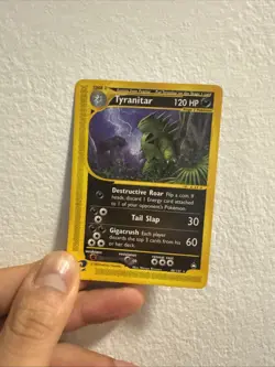 Pokemon TCG Tyranitar Aquapolis Card 40/147 NM Condition Non Holo Rare 2003 - Image 1