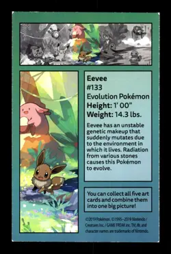 Pokemon Eevee #133 Mini Tin Art Card - Image 2