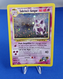 Sabrina's Gengar Holo Rare Gym Heroes 14/132 Pokemon Card Very Good Condition - Image 1