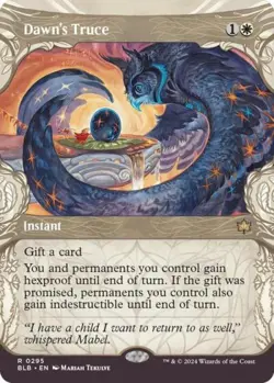 MTG English Dawn's Truce (Showcase) NM Foil Bloomburrow - Image 1