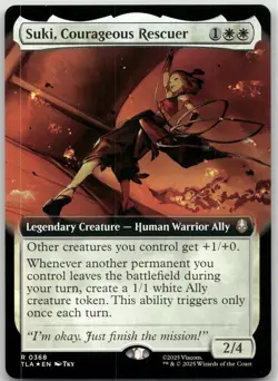 MTG Suki, Courageous Rescuer Extended Art Foil NM Avatar Airbender Magic 368 - Image 1