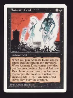 MTG 5th Edition Animate Dead - Image 1