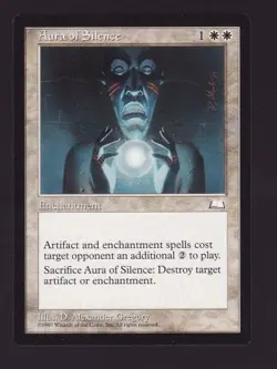 MTG Weatherlight Aura of Silence - Image 1